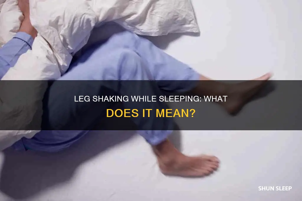 what does it mean when both legs shake while sleeping
