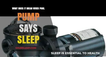 Understanding Your Pool Pump's Sleep Mode