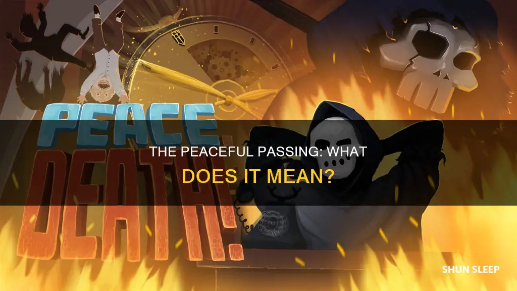what does it mean when someone passes away inthere sleep