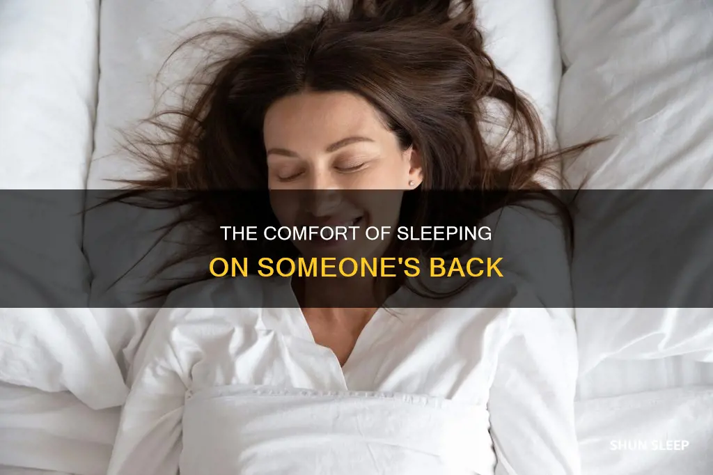 what does it mean when someone sleeps on your back