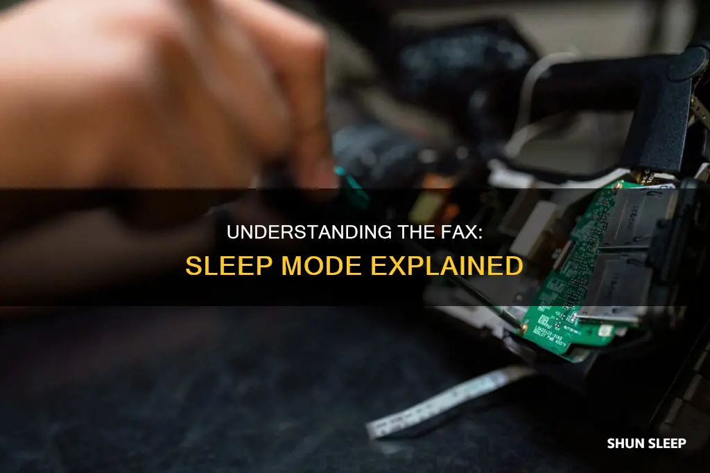 what does it mean when the fax says sleep