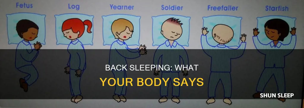 what does it mean when u sleep on your back