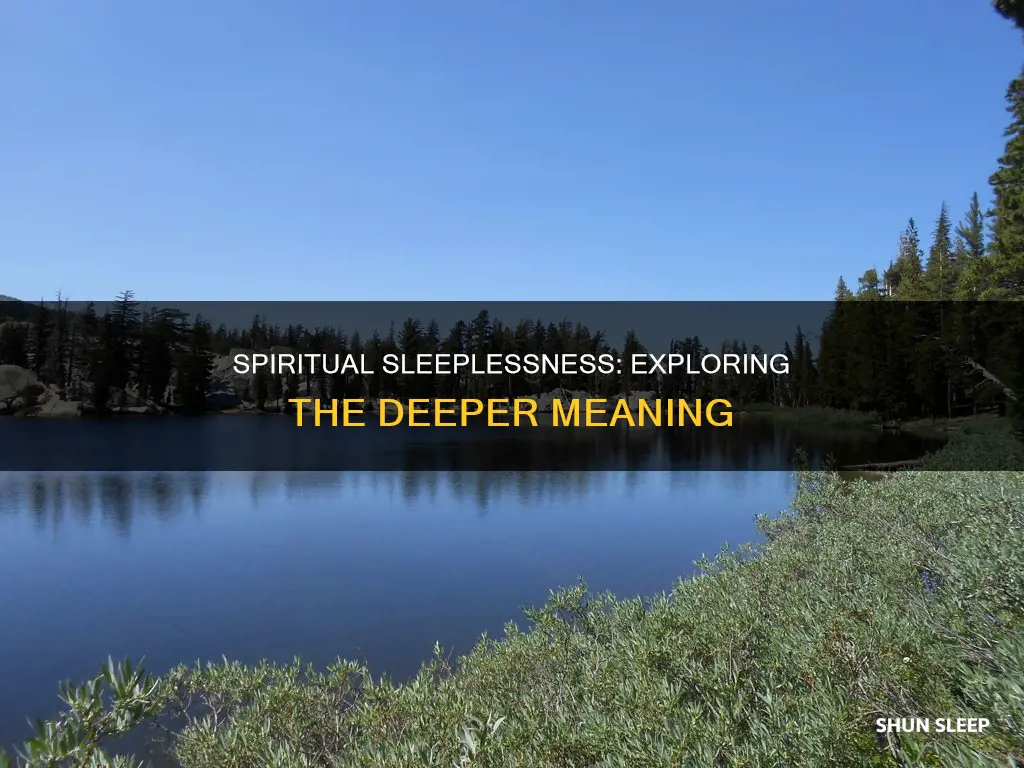 what does it mean when you can t sleep spiritually