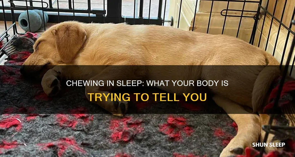 what does it mean when you chew in your sleep
