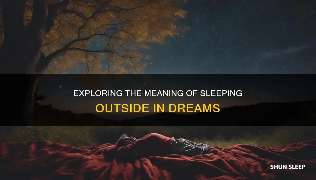 what does it mean when you dream about sleeping outside