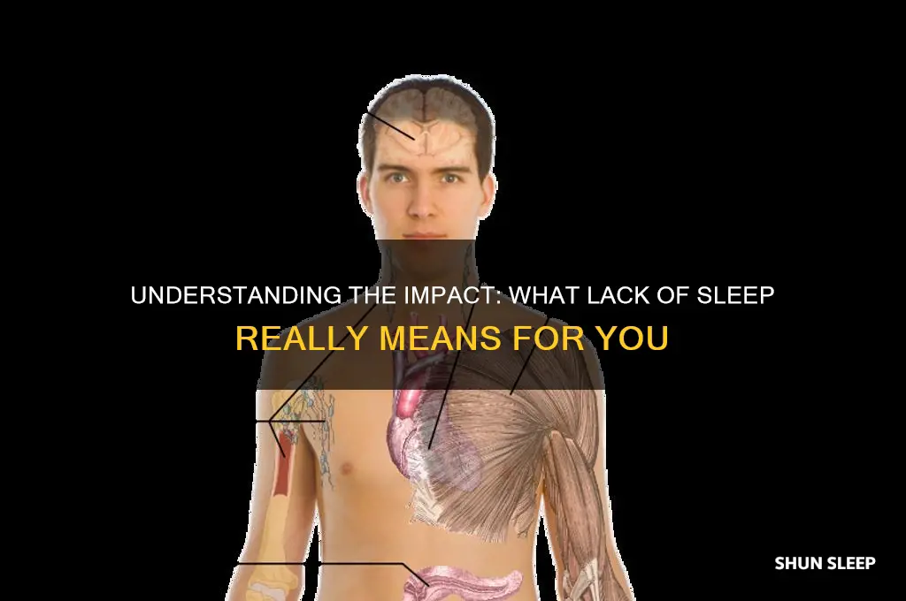 what does it mean when you get lack of sleep