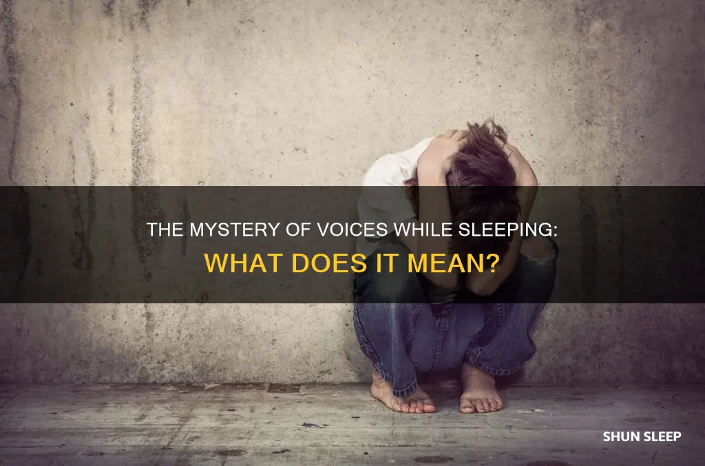 what does it mean when you hear voices while sleeping