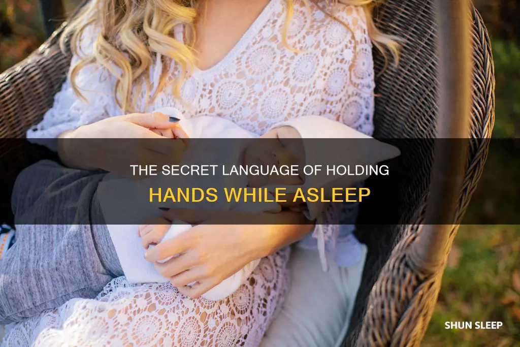 what does it mean when you hold hands while sleeping