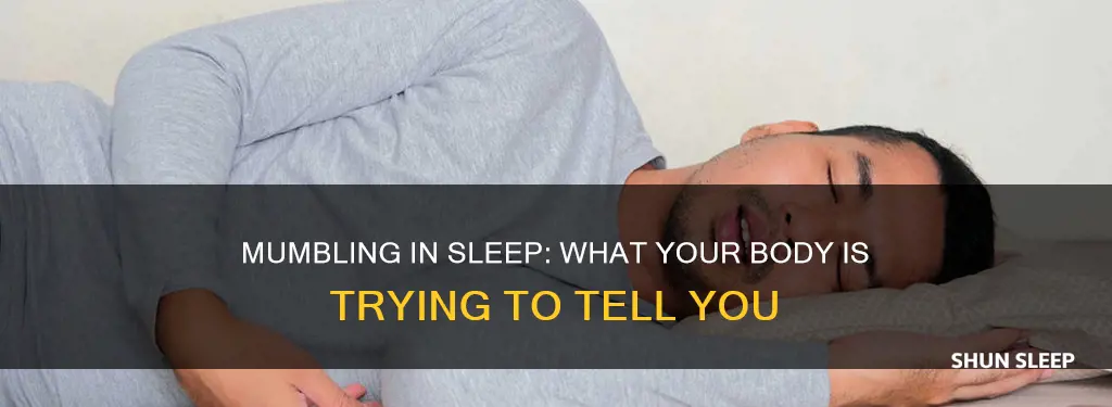 what does it mean when you mumble in your sleep