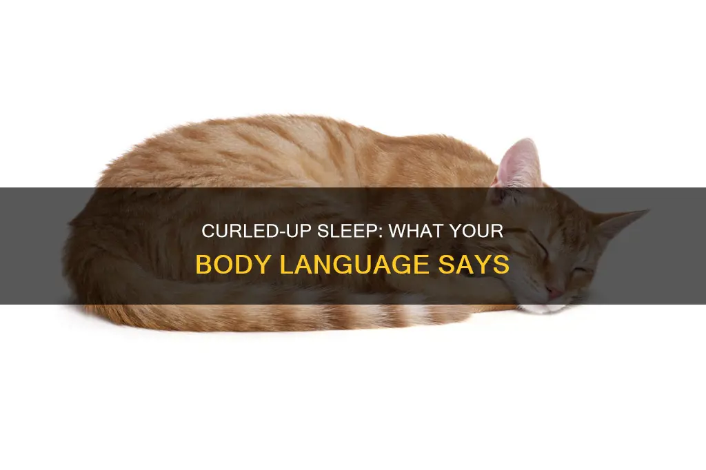 what does it mean when you sleep curled up