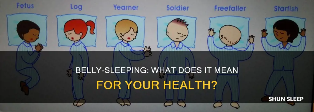 what does it mean when you sleep on your belly