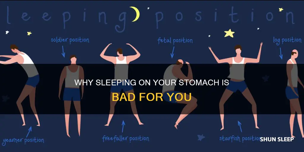 what does it mean when you sleep on your stomache