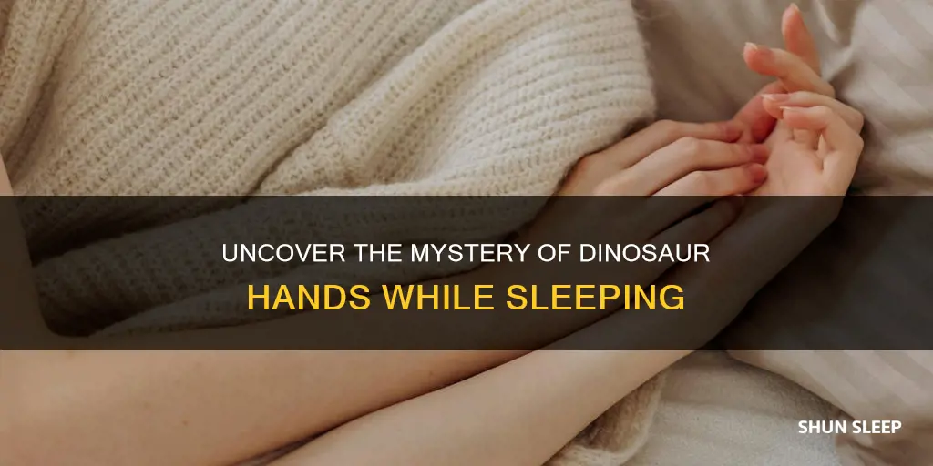 what does it mean when you sleep with dinosaur hands