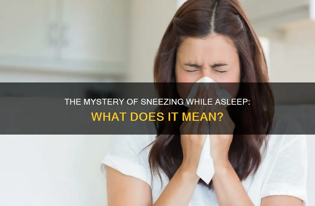 what does it mean when you sneeze in your sleep