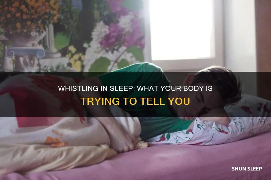 what does it mean when you whistle in your sleep