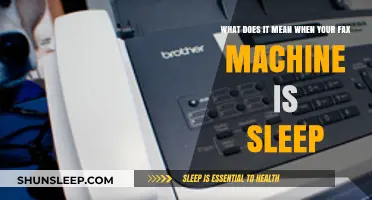 Why is My Fax Machine Sleeping?