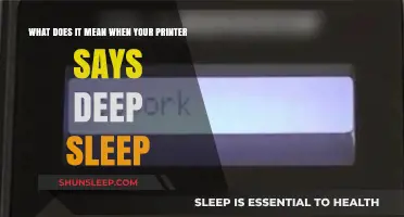 Understanding Your Printer's Deep Sleep Mode
