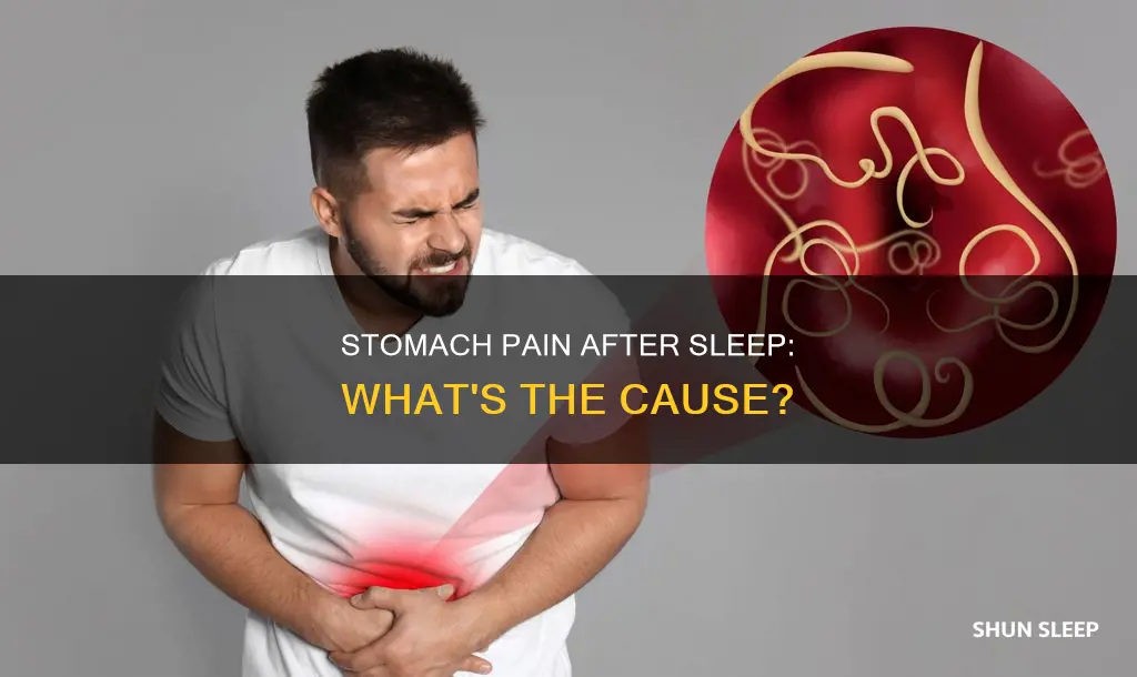 what does it mean when your stomach hurts after sleeping