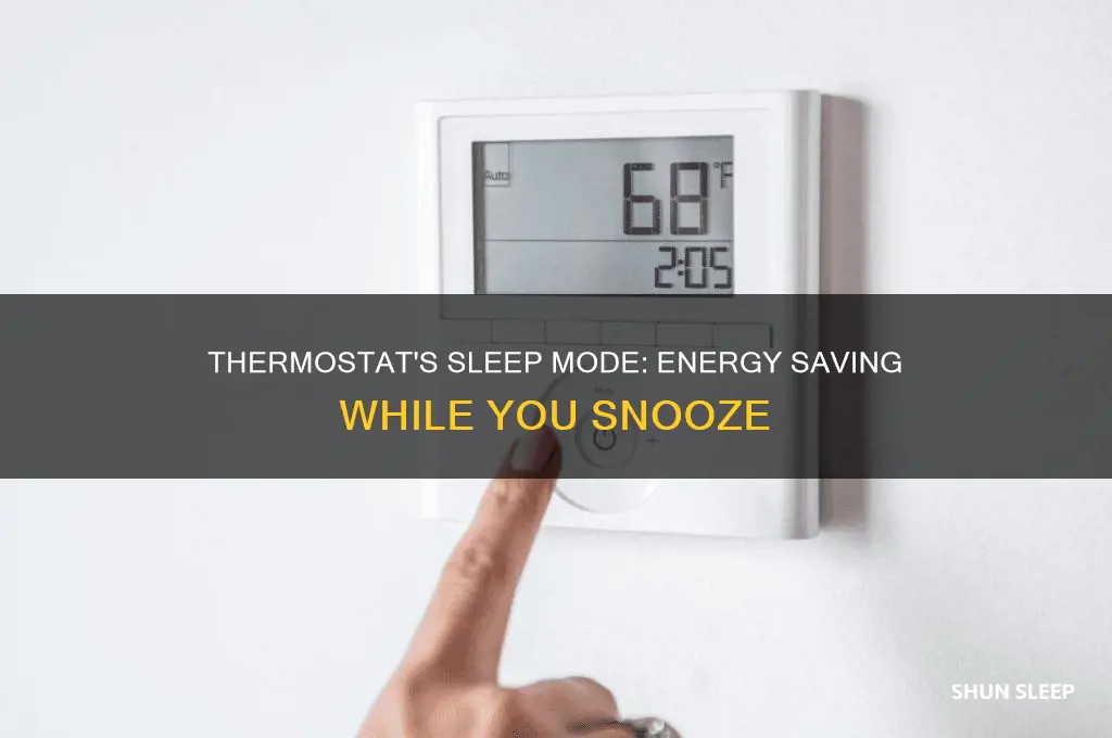 what does it mean when your thermostat says sleep
