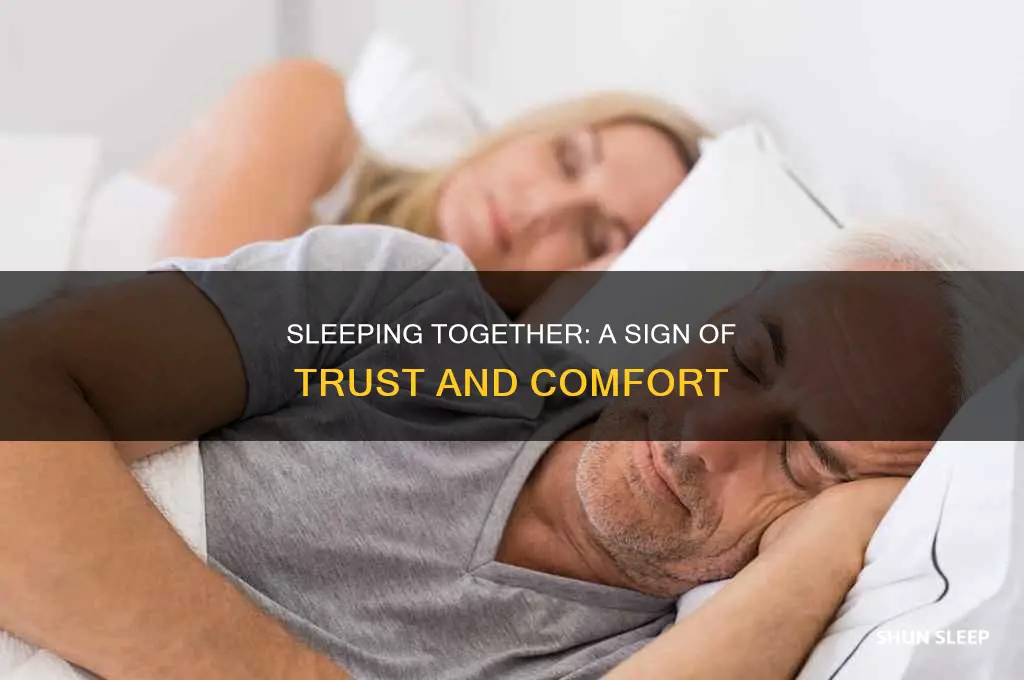 what does it mean you sleep well with someone