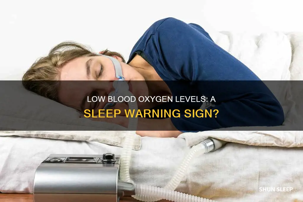 what does low blood oxygen during sleep mean
