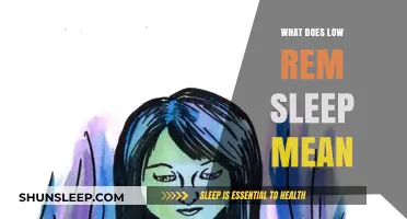 REM Sleep: What Does Low Levels Mean?