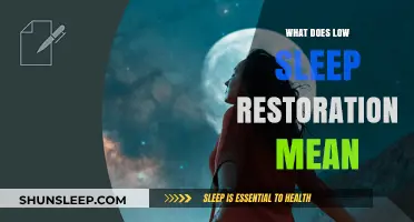 Sleep Restoration: What Does It Mean When It's Low?