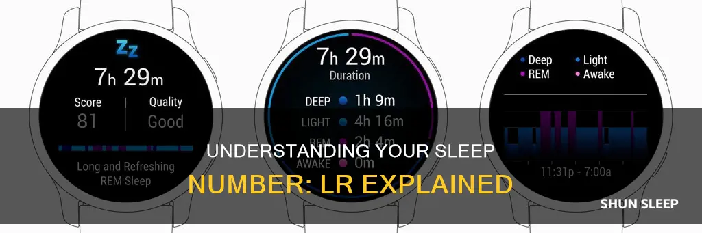 what does lr mean on a sleep number