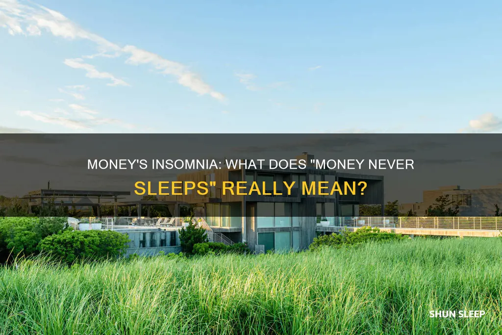 what does money never sleeps mean