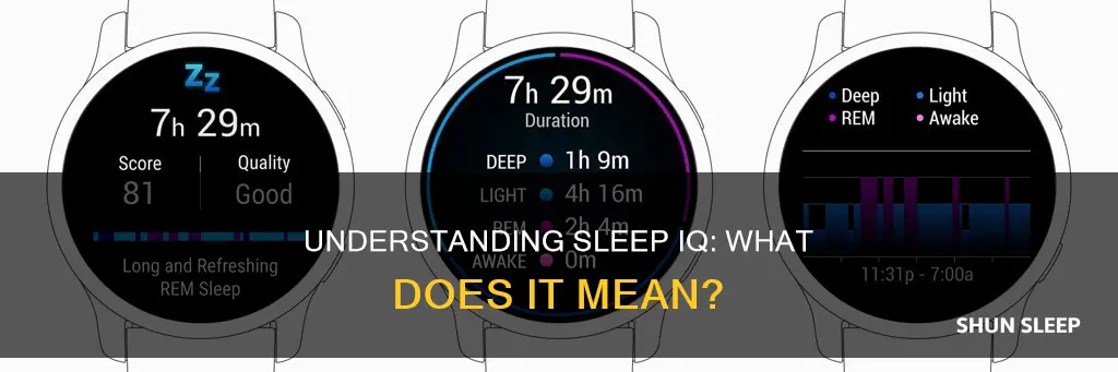 what does my sleep iq mean