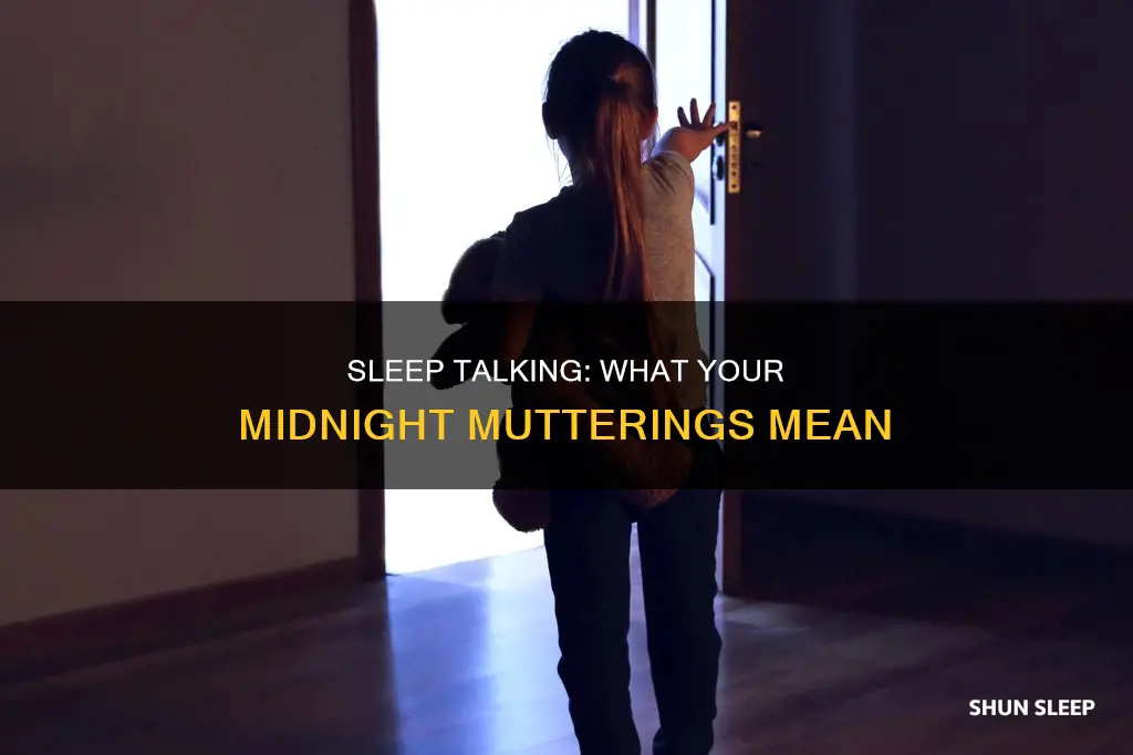 what does my sleep talking mean