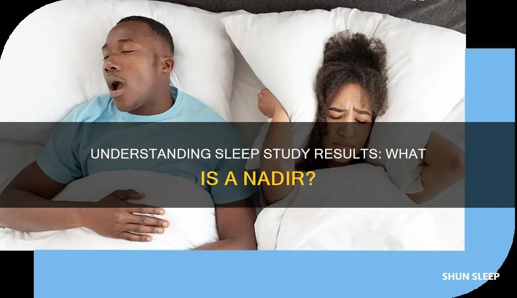 what does nadir mean in a sleep study