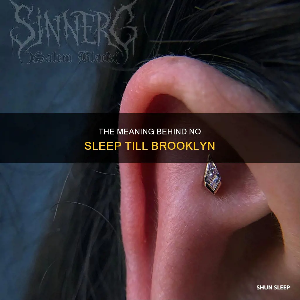 what does no sleep til brooklyn mean