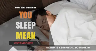 Understanding Sleep: 'Otherwise' Explained