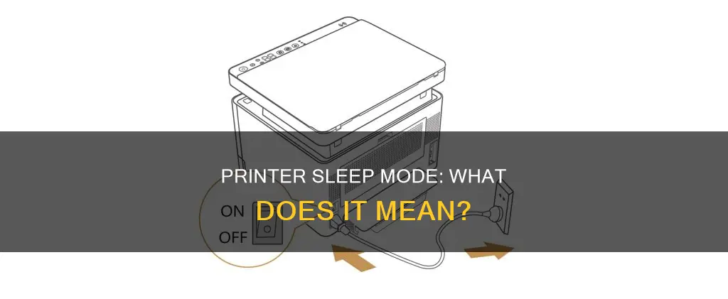 what does printer sleeping mean