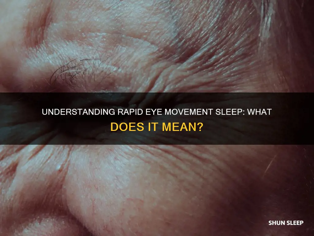 what does rapid eye movement mean when sleeping