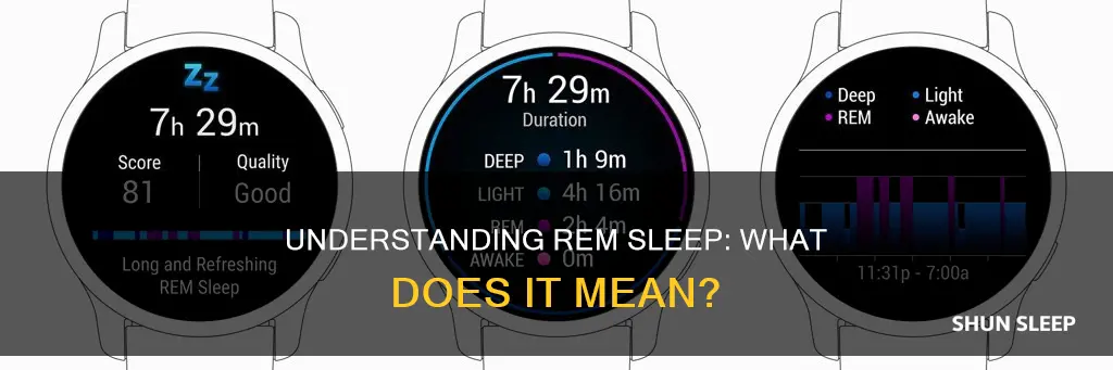 what does rem for sleep mean