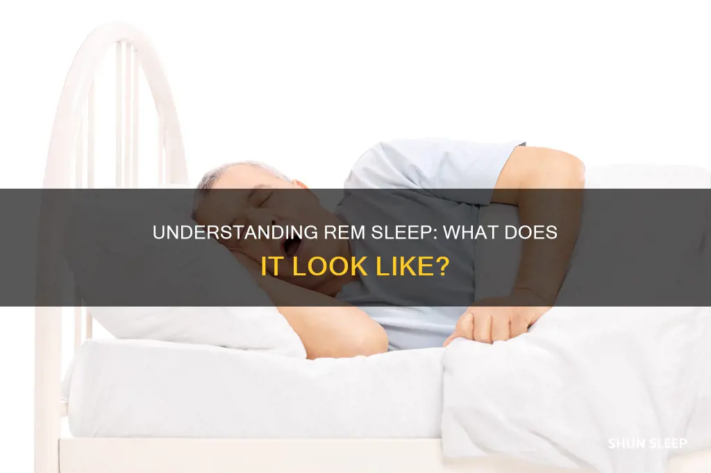 what does rem look like sleeping person