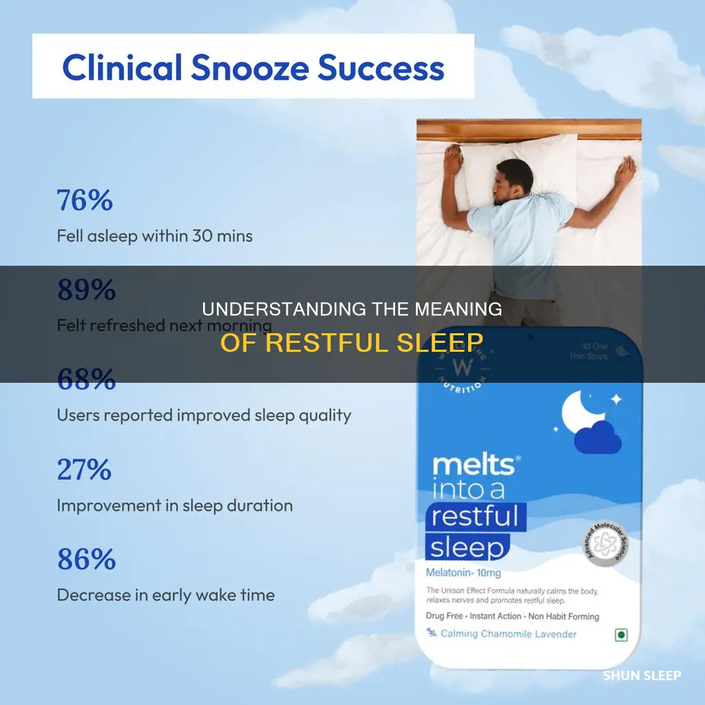 what does restful sleep mean