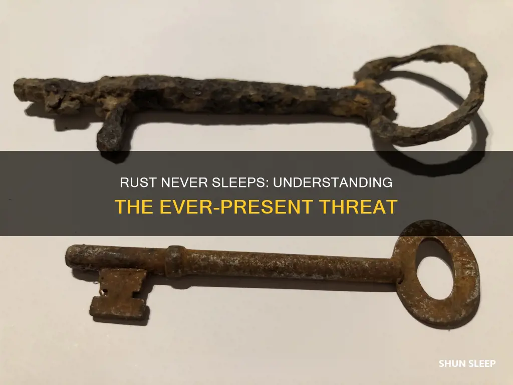 what does rust never sleeps mean