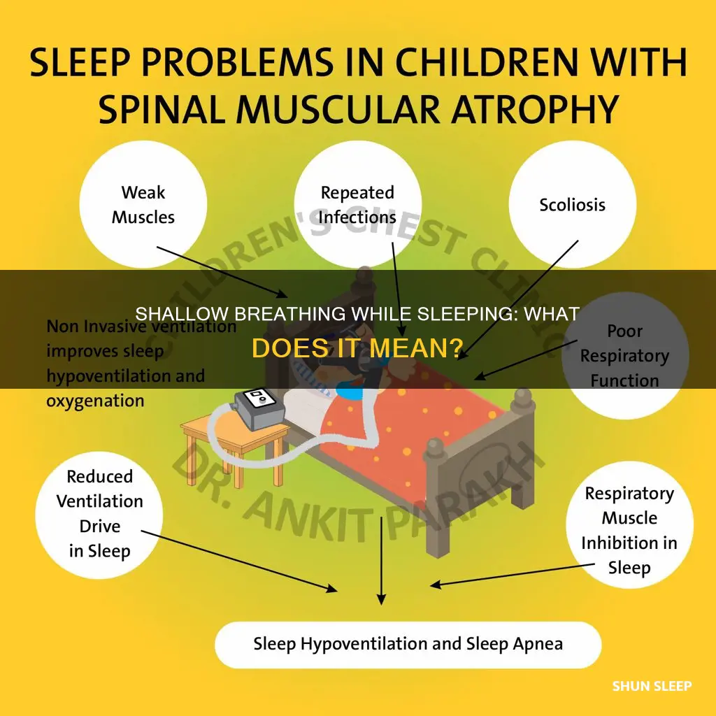 what does shallow breathing while sleeping mean