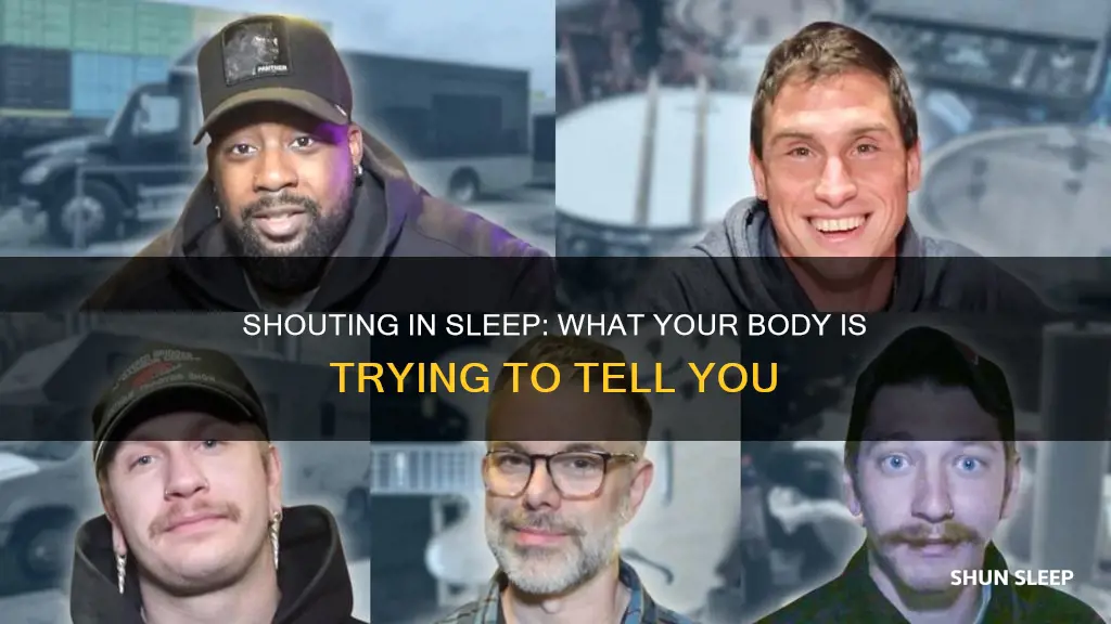 what does shouting out in your sleep mean