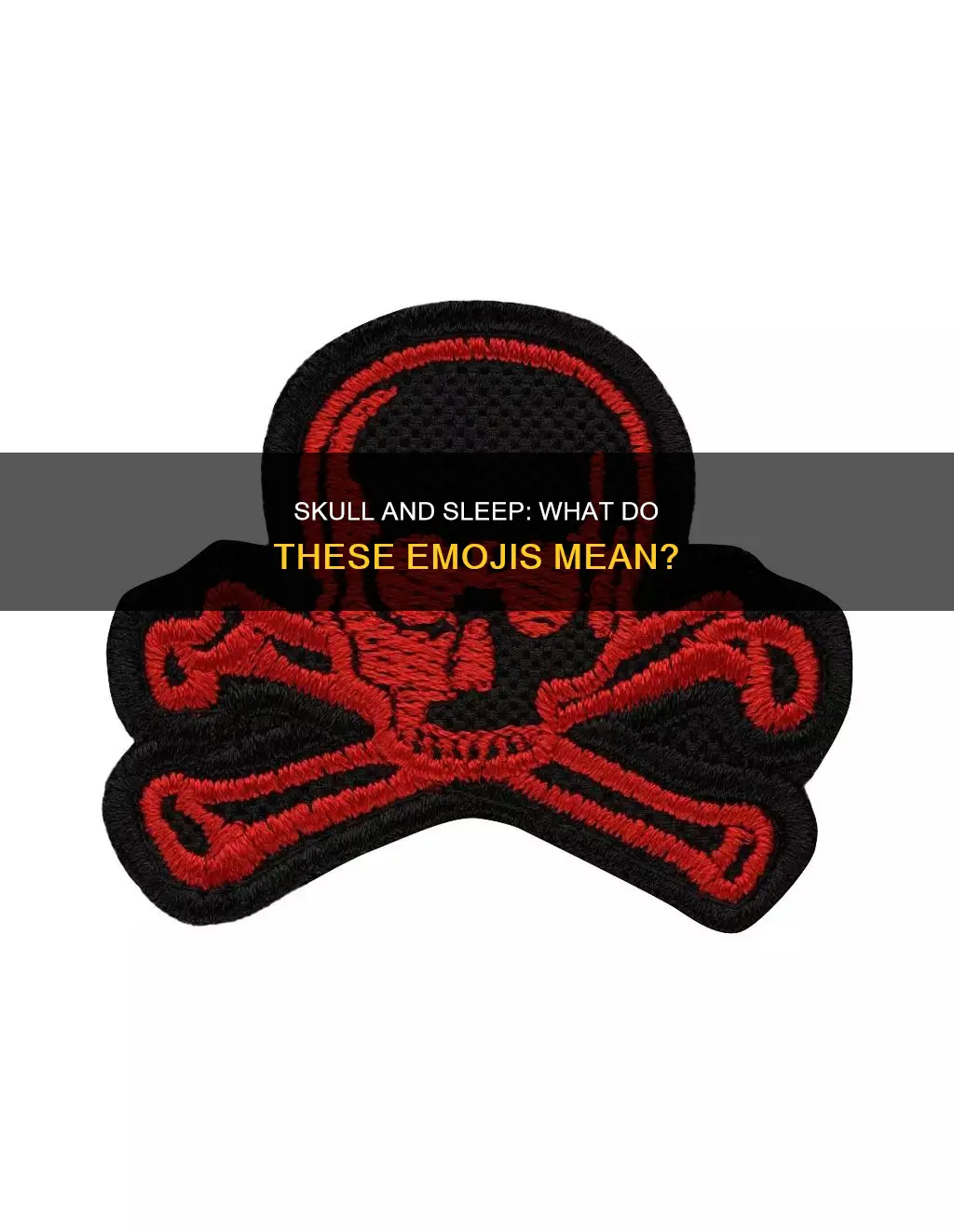 what does skull and sleep emoji mean