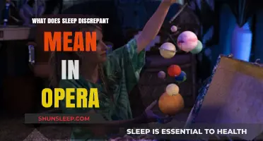 Opera's Sleep Discrepant: A Unique Performance Technique