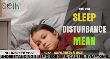 Sleep Disturbance: Understanding the Meaning and Causes