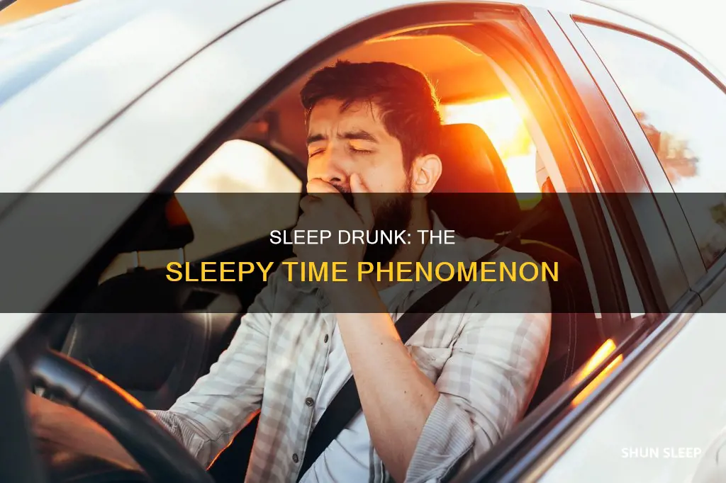 what does sleep drunk mean