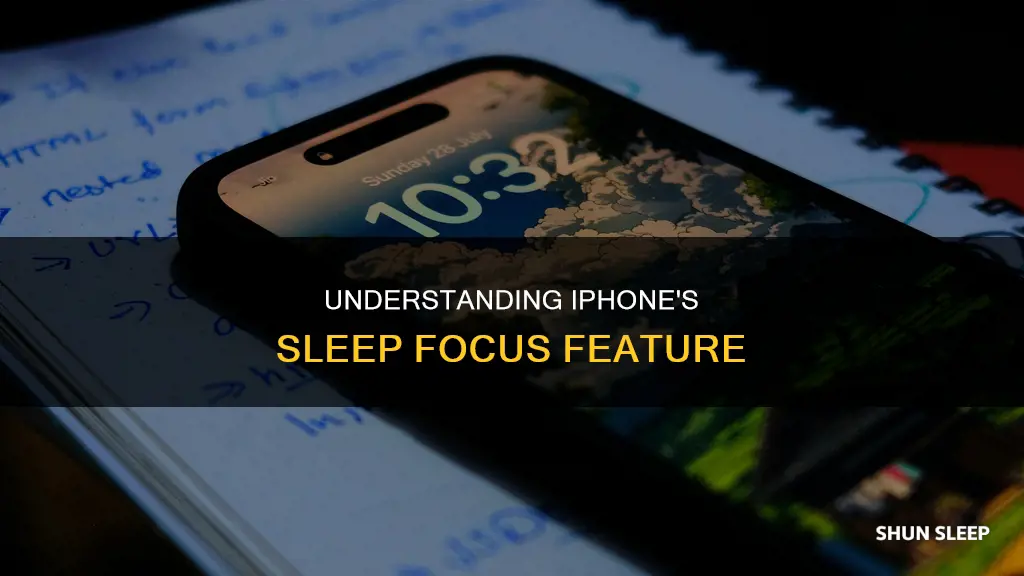 what does sleep focus mean on iphone