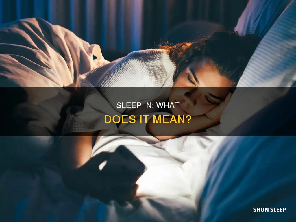 what does sleep in mean