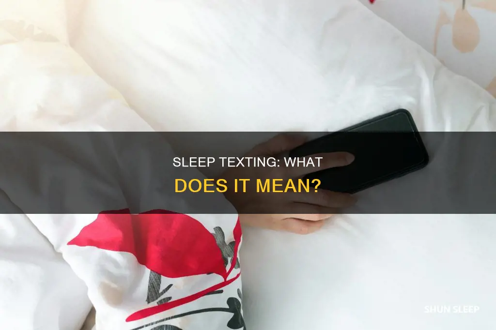 what does sleep mean in text