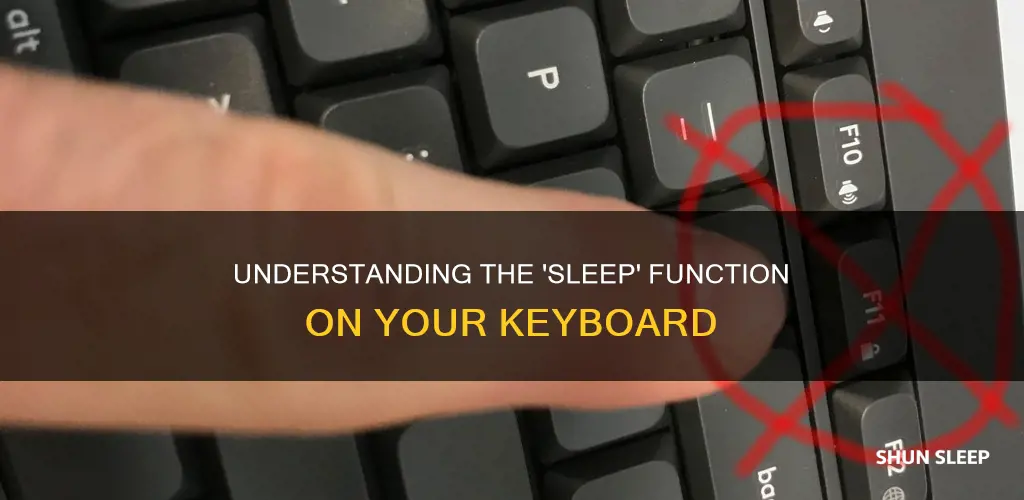 what does sleep mean on a keyboard